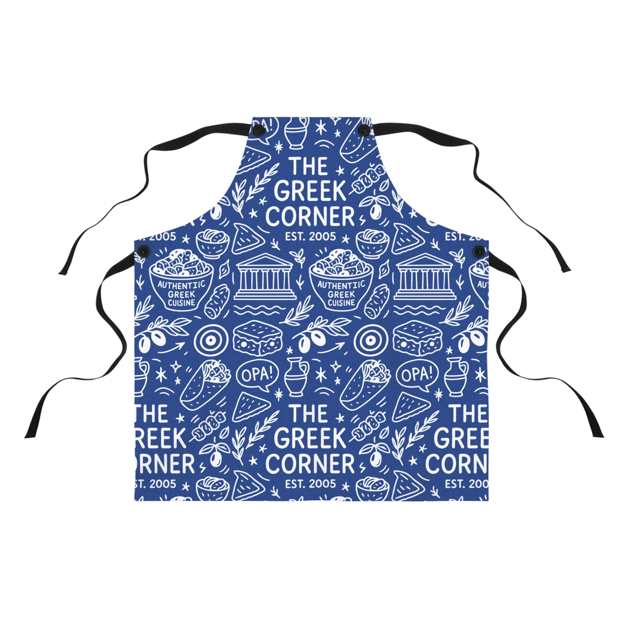 The Greek Corner Orlando Doodle Style Apron