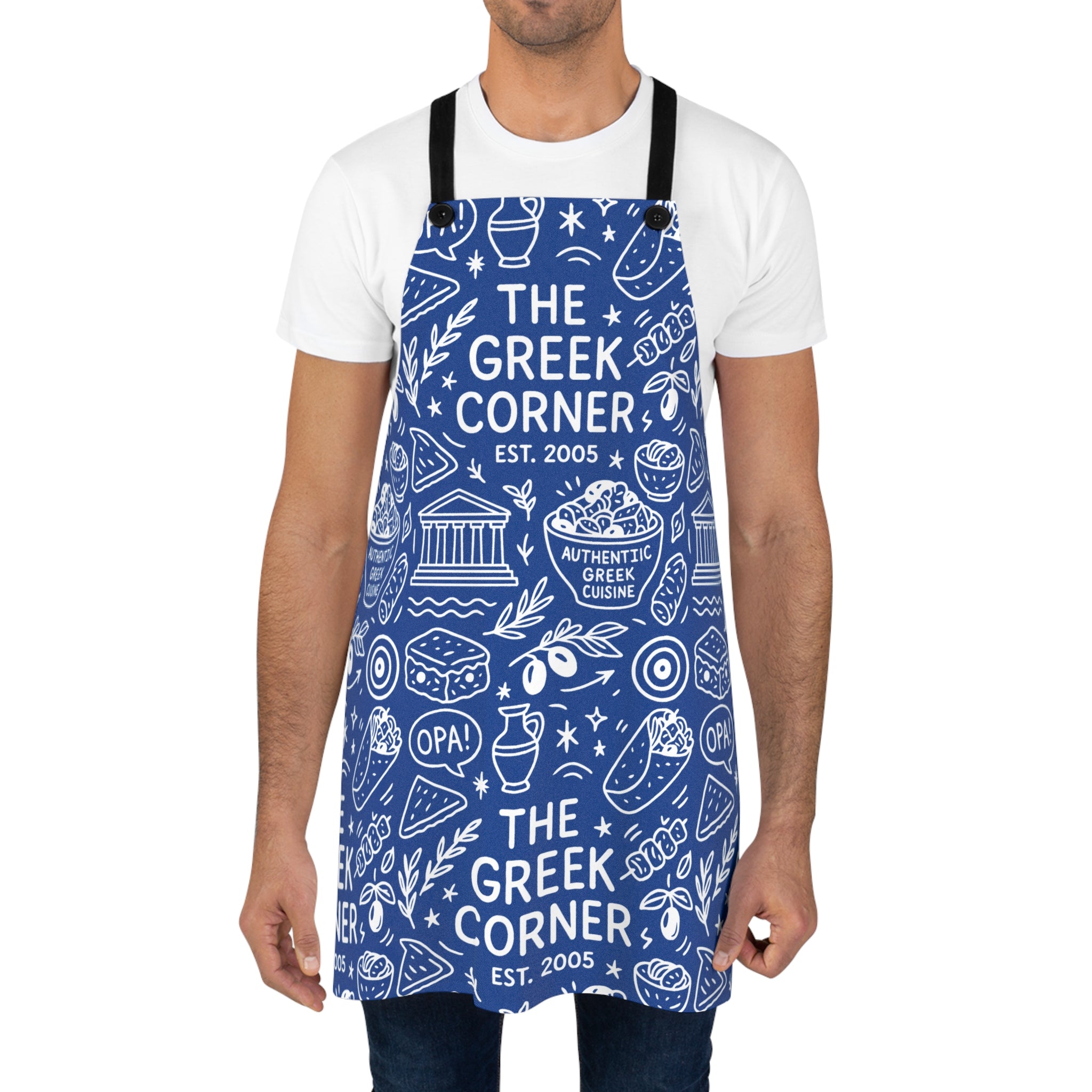 The Greek Corner Orlando Doodle Style Apron