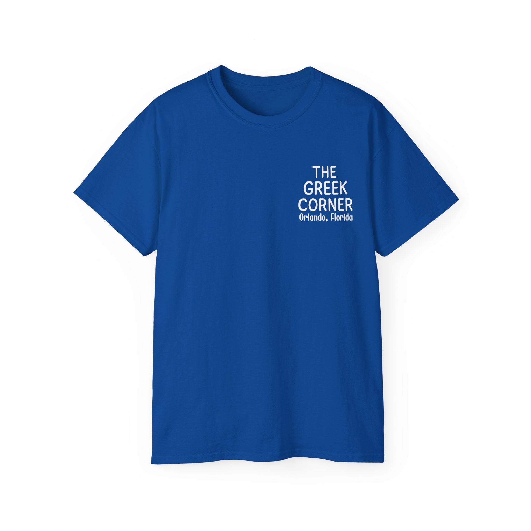 Greek Corner Unisex Tee | Casual Wear, Graphic T-Shirt, Gift for Foodies, Summer Style, Travel Souvenir, Restaurant Merch