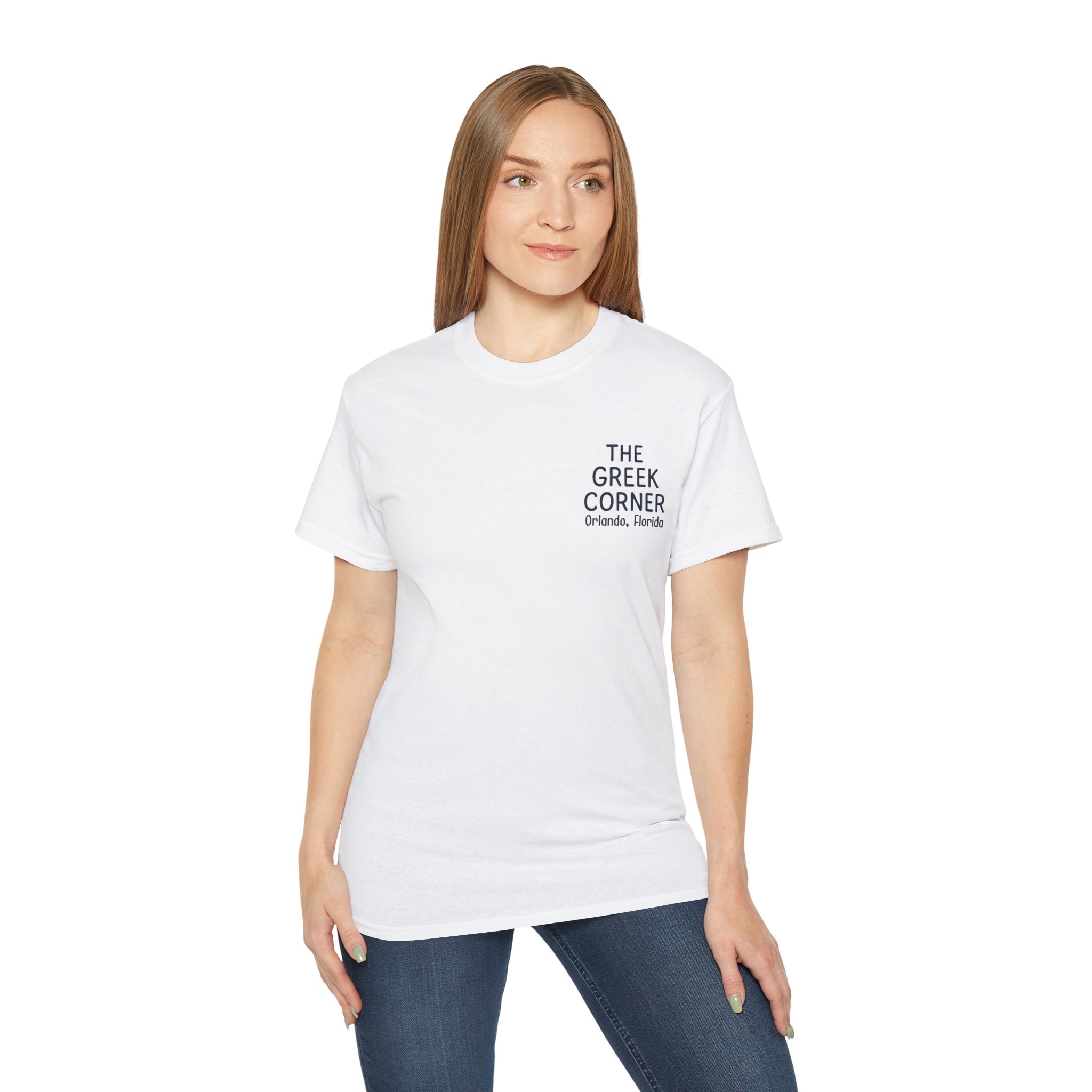 Greek Corner Unisex Tee | Casual Wear, Graphic T-Shirt, Gift for Foodies, Summer Style, Travel Souvenir, Restaurant Merch