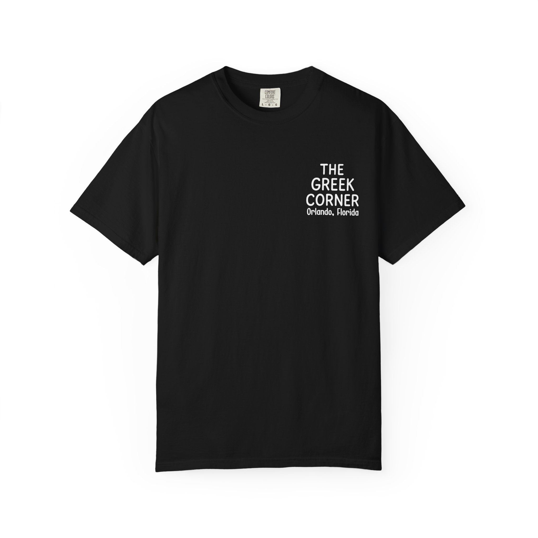 Greek Corner Unisex Comfort Colors T-Shirt, Fun Souvenir, Casual Wear, Travel Gift, Summer Tee, Unique Design
