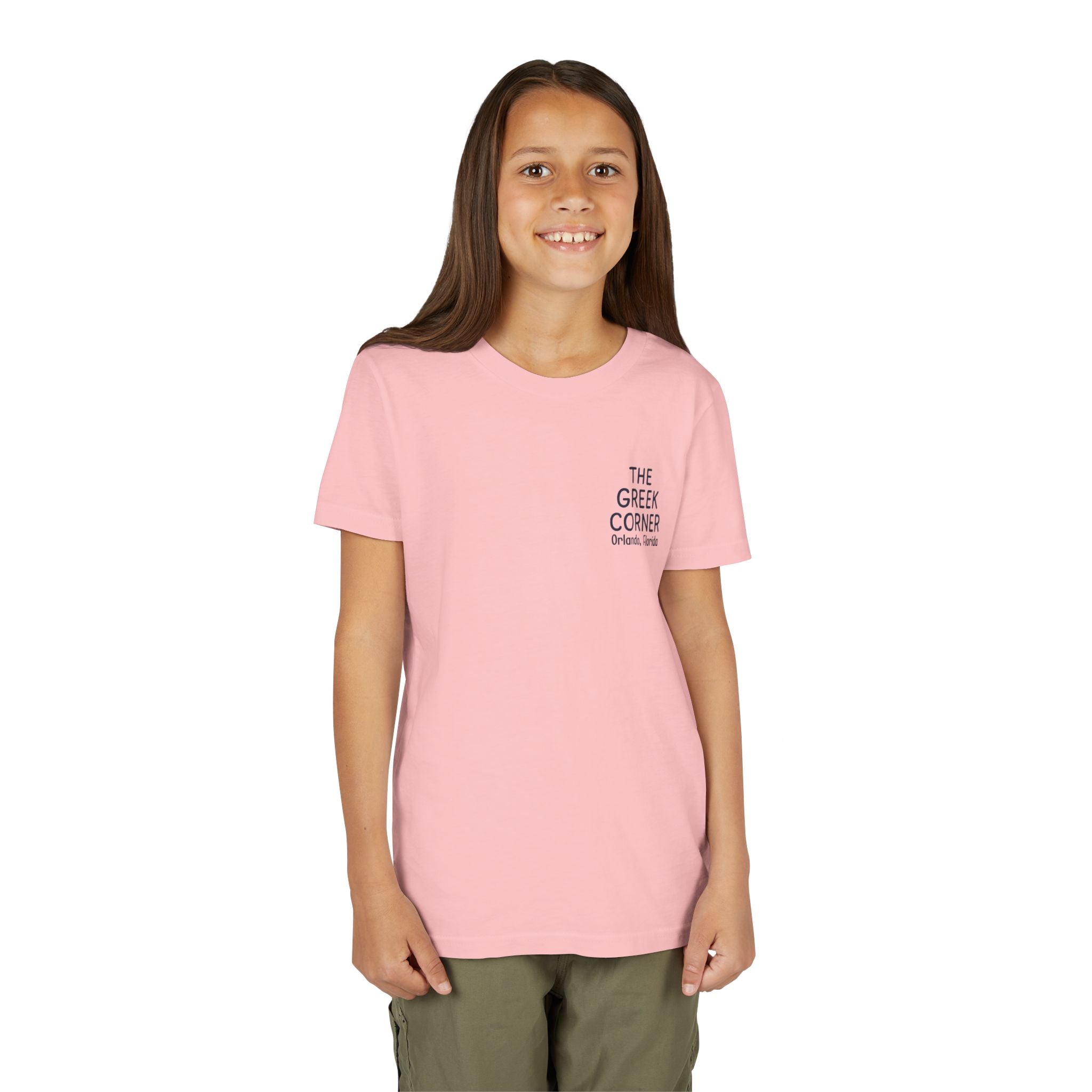 Youth Greek Cuisine Tee, Fun Kids Shirt, The Greek Corner Design, Summer Casual Wear, Gift for Food Lovers, Unique Youth Apparel