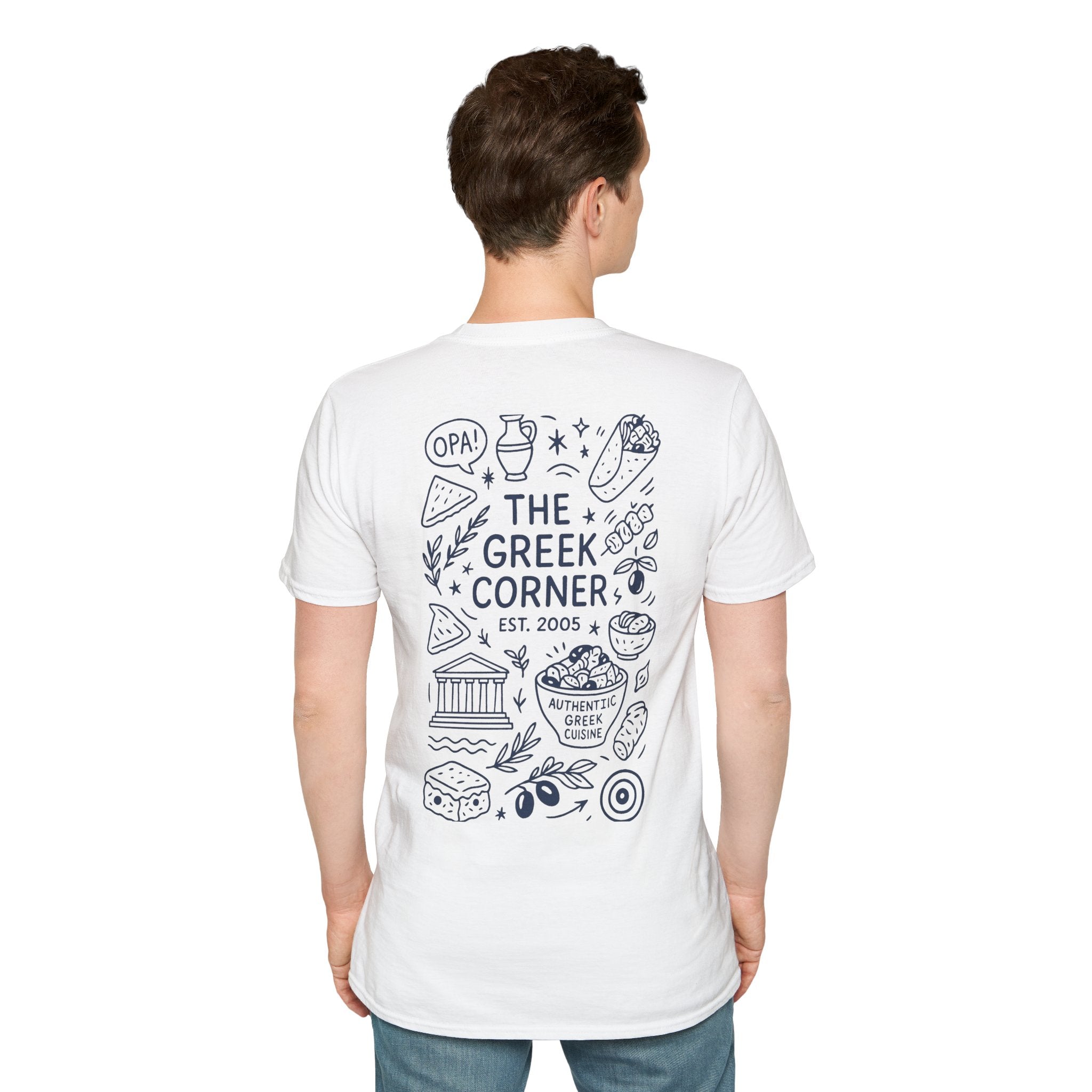 Greek Corner Orlando Doodle T-Shirt