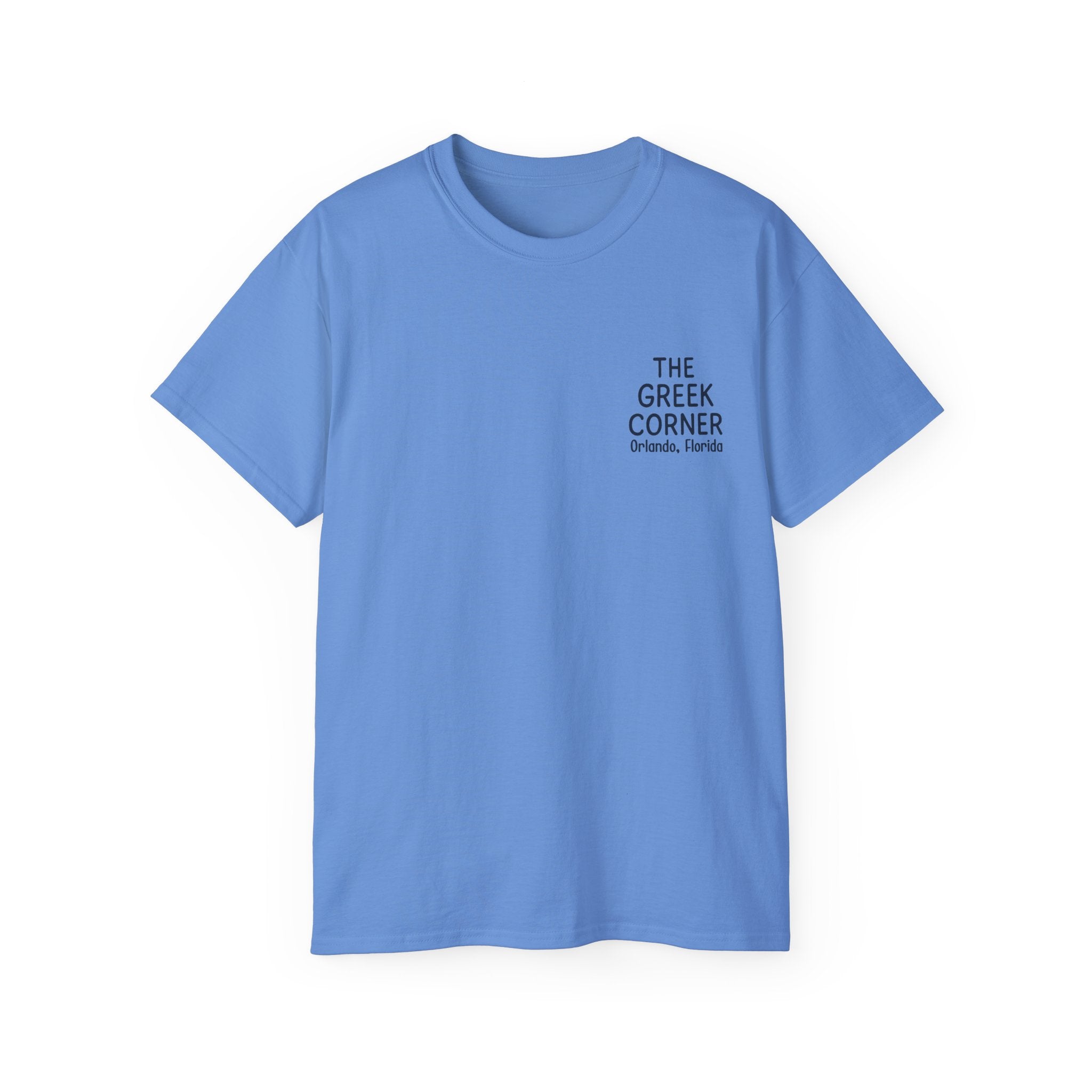Greek Corner Unisex Tee | Casual Wear, Graphic T-Shirt, Gift for Foodies, Summer Style, Travel Souvenir, Restaurant Merch