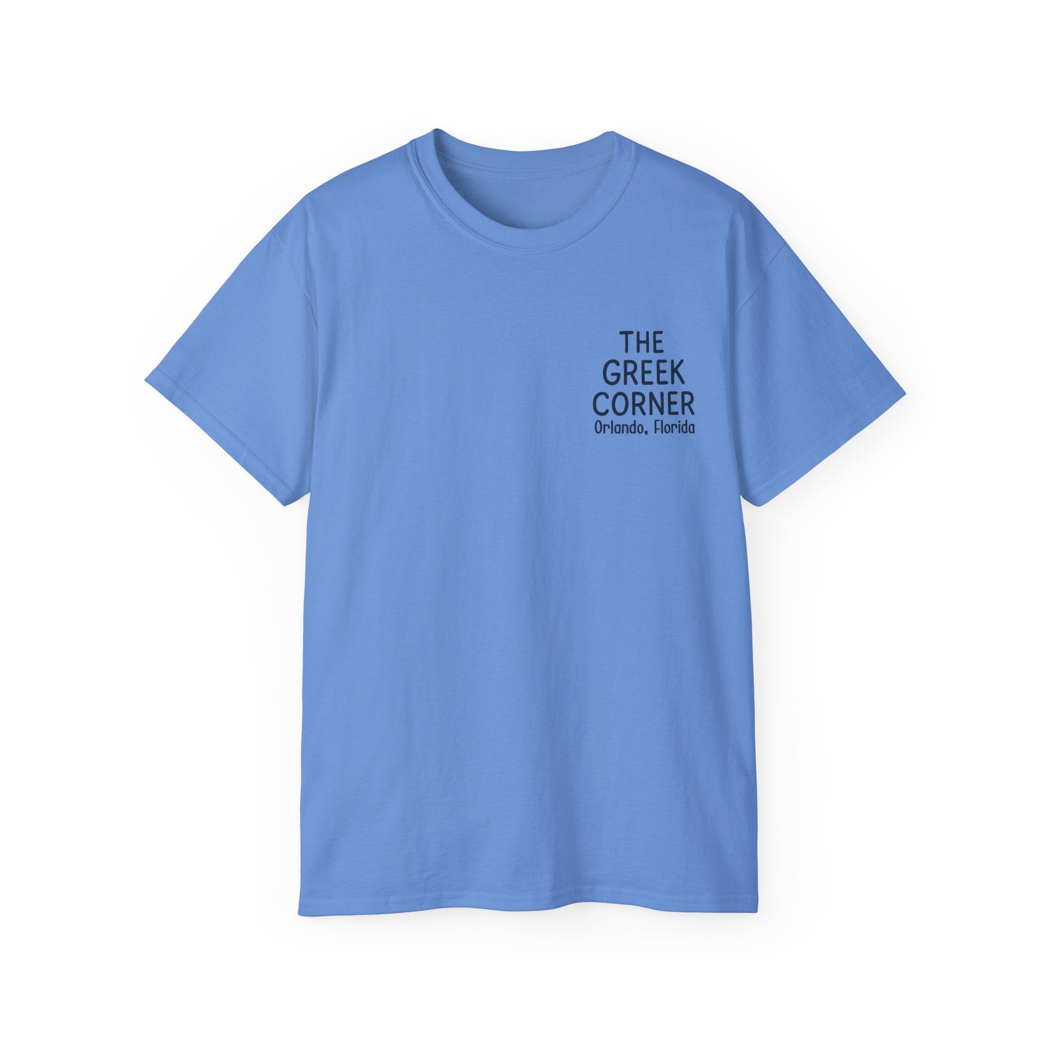 Greek Corner Unisex Tee | Casual Wear, Graphic T-Shirt, Gift for Foodies, Summer Style, Travel Souvenir, Restaurant Merch