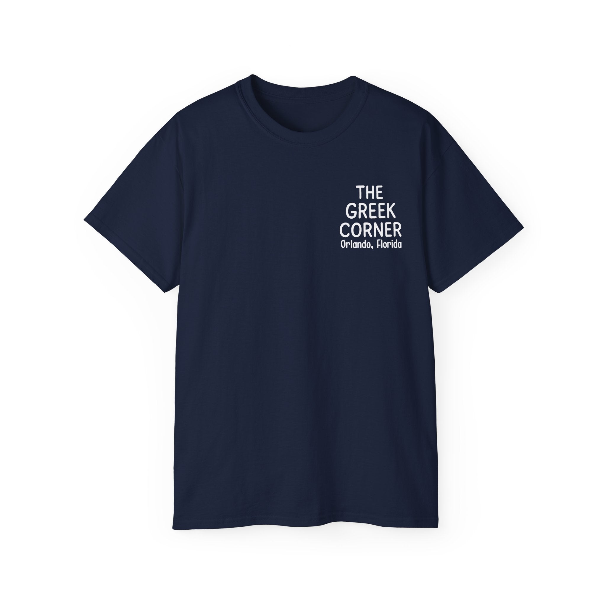 Greek Corner Unisex Tee | Casual Wear, Graphic T-Shirt, Gift for Foodies, Summer Style, Travel Souvenir, Restaurant Merch